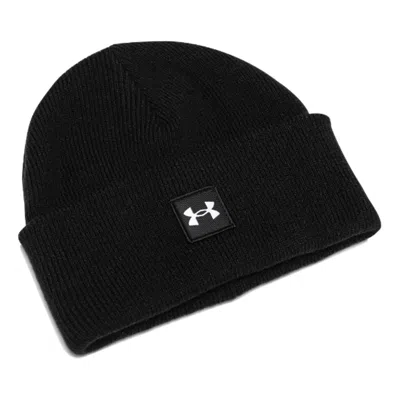 Under Armour Knitted Beanie Hat With Logo Patch In Black