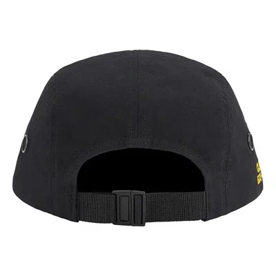 Supreme Logo-patch Baseball Cap In Black