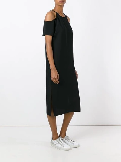 Shop Alexander Wang T T By Alexander Wang Cold Shoulder Dress - Black