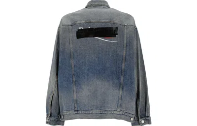 Balenciaga Oversized Denim Jacket In Blue