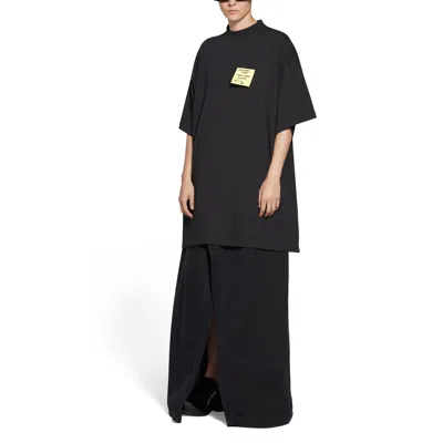 Balenciaga Post It T-shirt Oversized 'washed Black'
