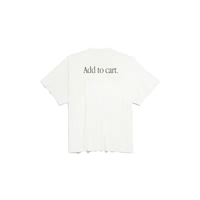 Balenciaga Basketball Sneaker Print Oversized T-shirt In White