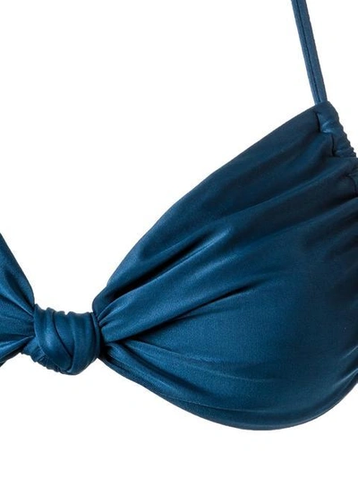 Shop Adriana Degreas Triangle Bikini Set In Blue