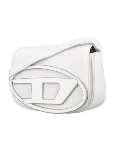 Diesel Women White 1dr M Shoulder Bag, Onesize Luxury Shoulder Bags For Women Darveys In White