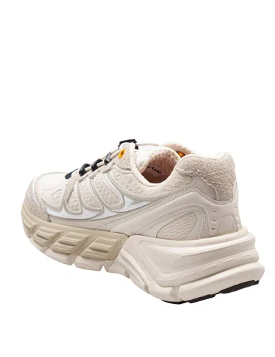 Barracuda Round-one Sneakers In Technical Fabric And Suede In Neutral