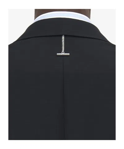 Alexander Mcqueen Single-breasted Wool Grain-de-poudre Suit Jacket In Black