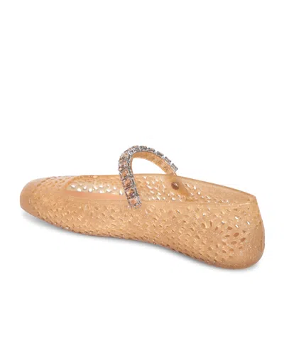 Jimmy Choo Crystal-embellished Cut-out Ballet Flats With Glitter Finish In Multi