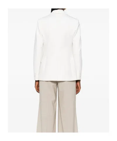 P.a.r.o.s.h Single-breasted Wool-blend Blazer In White