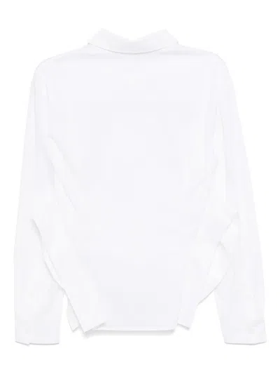 Besfxxk Asymmetric Shirt In White