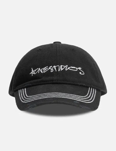 Acne Studios Cuddy Logo-embroidered Organic Cotton-twill Baseball Cap