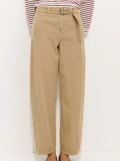 Alex Mill Ninth Street Cotton Twill Pants In Brown