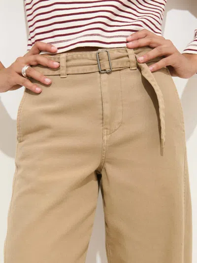 Alex Mill Ninth Street Cotton Twill Pants In Brown