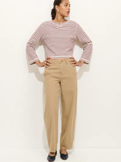 Alex Mill Ninth Street Cotton Twill Pants In Brown