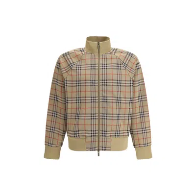 Burberry Men Archivio Check Jacket In Brown