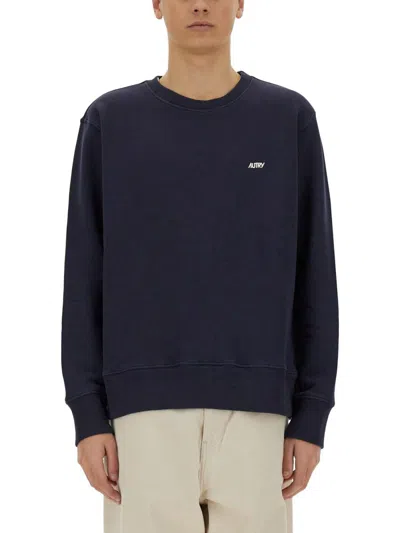 Autry Sweatshirt With Embroidered Logo Unisex In Black