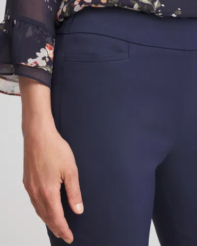 Chico's Brigitte Pull-on Slim Ankle Pants In Blue