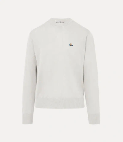 Vivienne Westwood Alex Round Neck Sweater Wool Grey Xxl Men In Gray