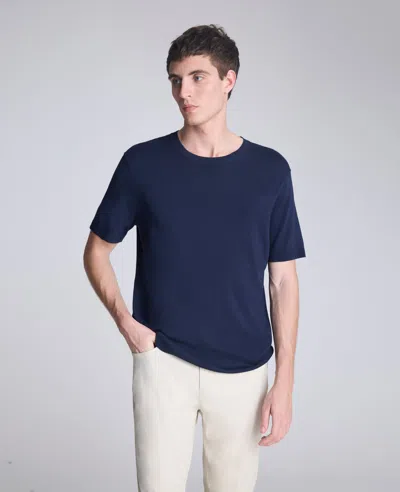 Kenneth Cole Sweater Tee In Blue
