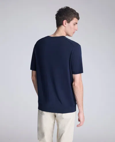 Kenneth Cole Sweater Tee In Blue