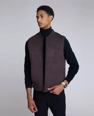 Kenneth Cole Reversible Vest In Purple