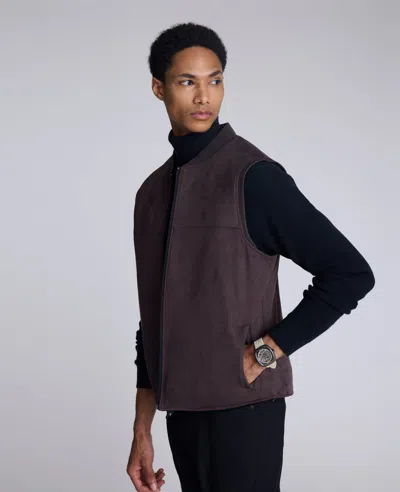Kenneth Cole Reversible Vest In Purple