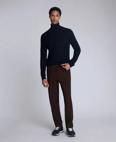 Kenneth Cole Foldover Turtleneck Sweater In Blue
