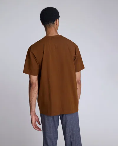 Kenneth Cole Oversized Tee In Brown