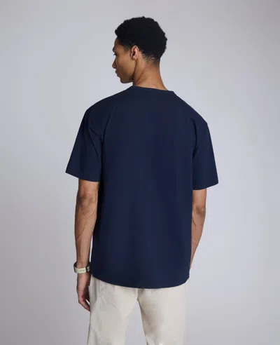 Kenneth Cole Oversized Tee In Blue