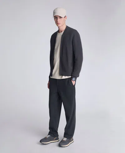 Kenneth Cole Sweater Bomber Jacket In Black