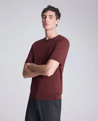 Kenneth Cole Sweater Tee In Red