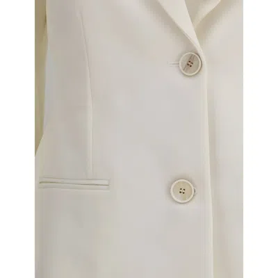 Givenchy Longline Jacket Featuring Front Pockets In White