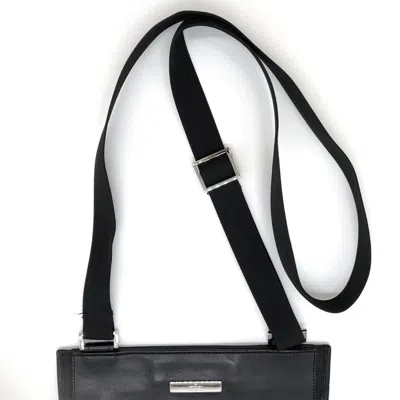 Pre-owned Gucci Black Gg Canvas Leather Shoulder Bag ()