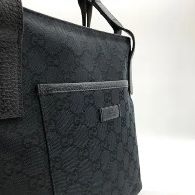 Pre-owned Gucci Gg Canvas Black Gg Canvas Shoulder Bag ()