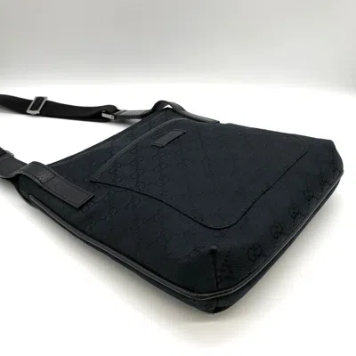Pre-owned Gucci Gg Canvas Black Gg Canvas Shoulder Bag ()