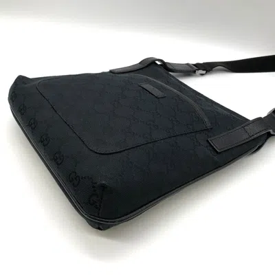 Pre-owned Gucci Gg Canvas Black Gg Canvas Shoulder Bag ()