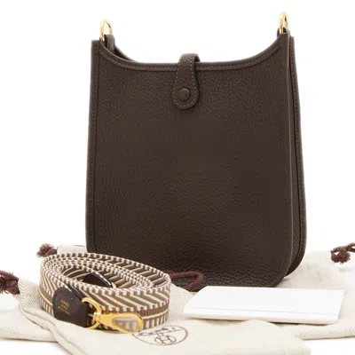 Pre-owned Hermes Dark Brown Shoulder Bag ()
