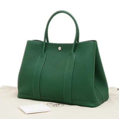 Pre-owned Hermes Green Negonda Leather Tote Bag ()