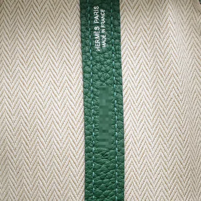 Pre-owned Hermes Green Negonda Leather Tote Bag ()