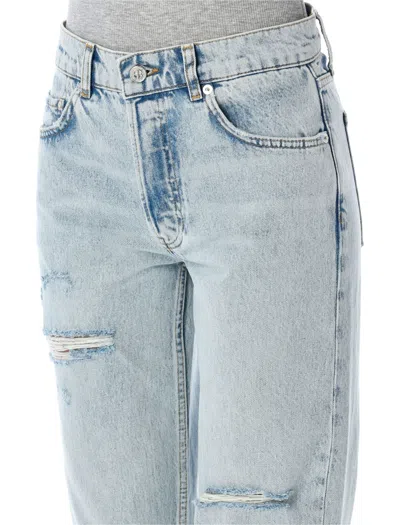 Anine Bing Kate Bleached Jean In Blue In Blue