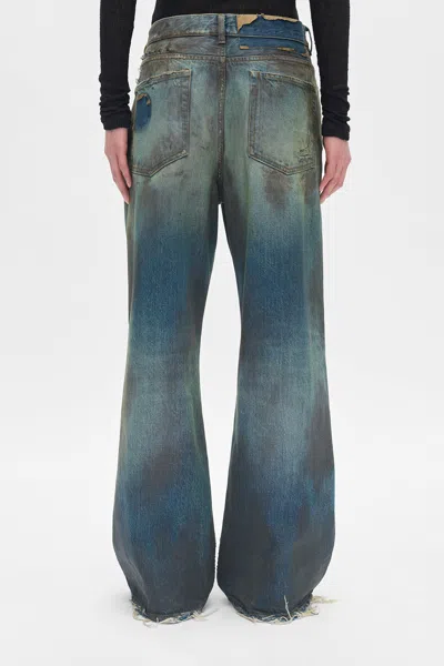 Ann Demeulemeester Modest 5 Pockets Bootcut Trousers In Multi