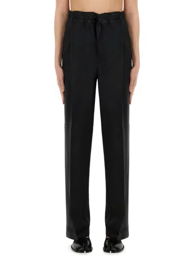 Maison Margiela Wool And Mohair Pants In Black