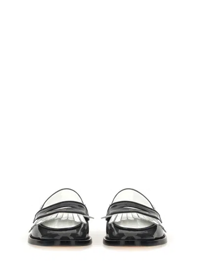 Thom Browne Kilt Varsity Penny Loafer In Gray