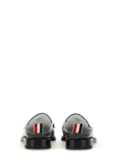 Thom Browne Kilt Varsity Penny Loafer In Gray