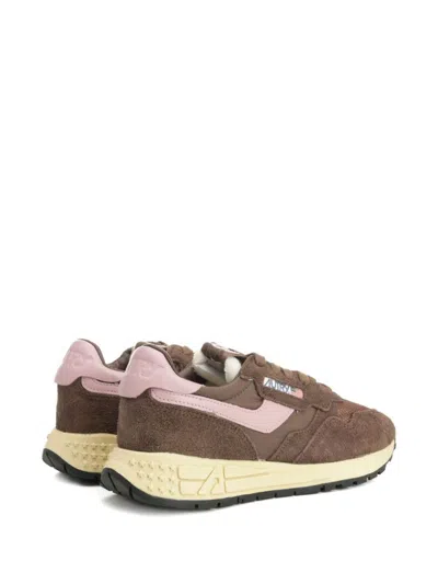 Autry Multicolor Fabric And Suede Reelwind Sneakers In Purple
