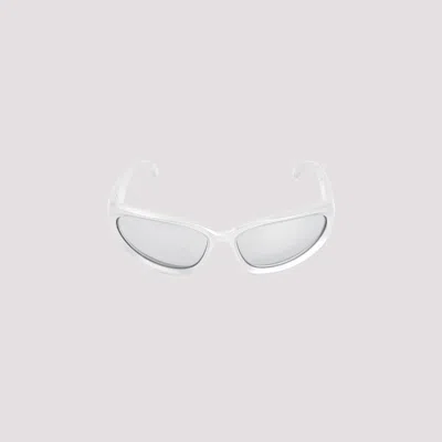 Balenciaga Swift Oval Sunglasses Women In White