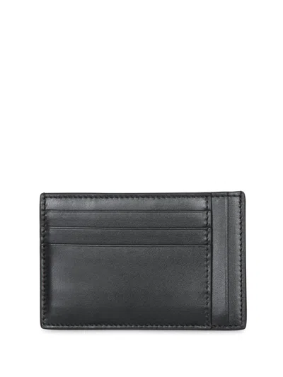 Gucci Jumbo Gg Leather Cardholder In Gray