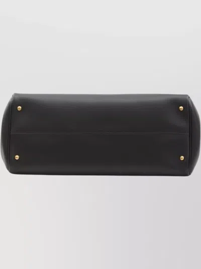 Dolce & Gabbana My Sicily Leather Handbag In Black