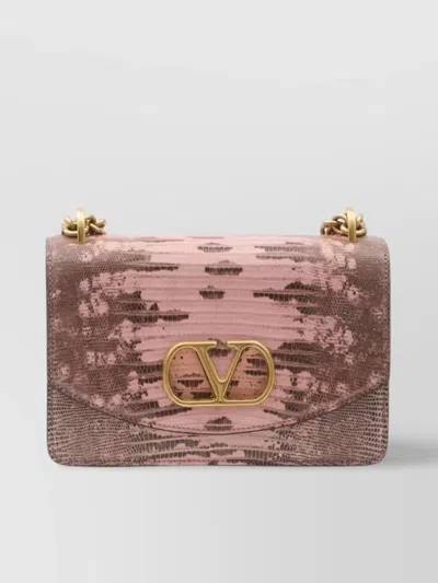 Valentino Snake-effect Leather Shoulder Bag In Multi