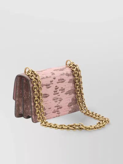 Valentino Snake-effect Leather Shoulder Bag In Multi