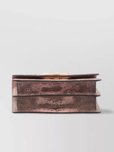 Valentino Snake-effect Leather Shoulder Bag In Multi